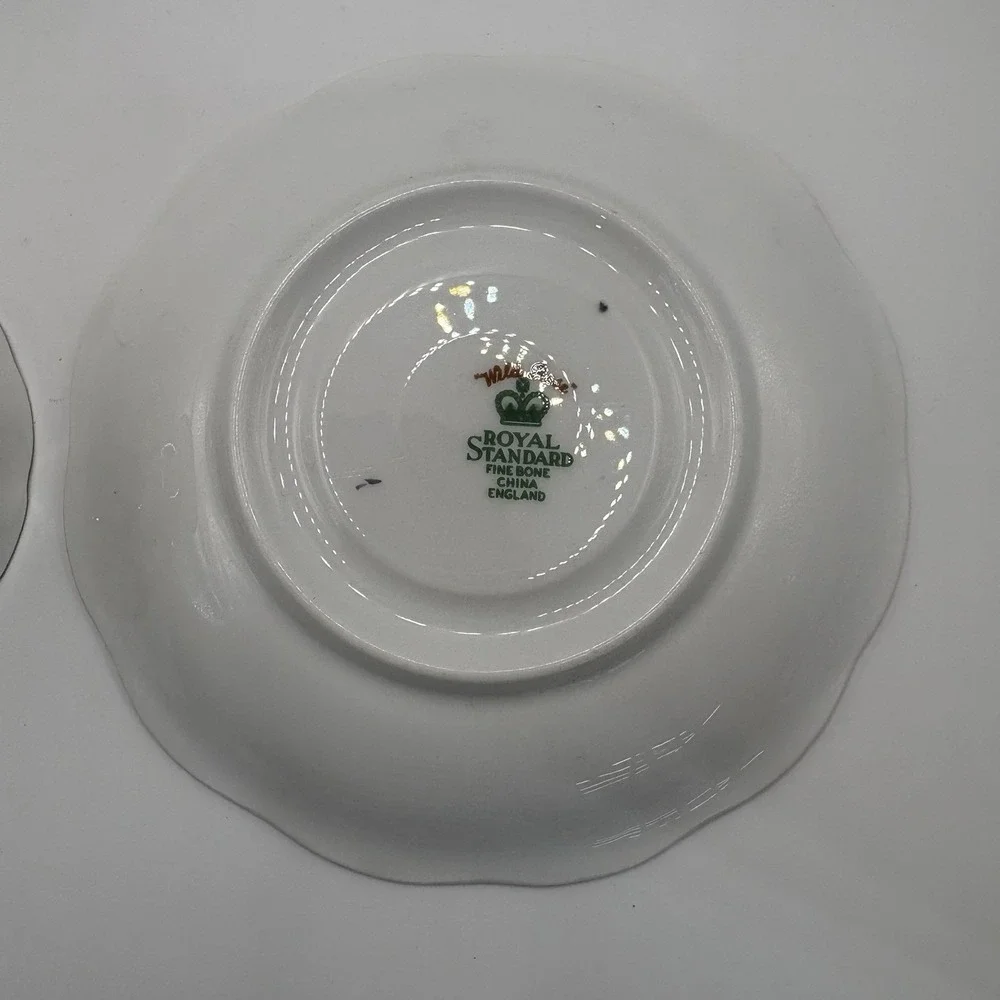 Vintage Royal Standard Wild Rose Fine Bone China Tea Cup And Saucer